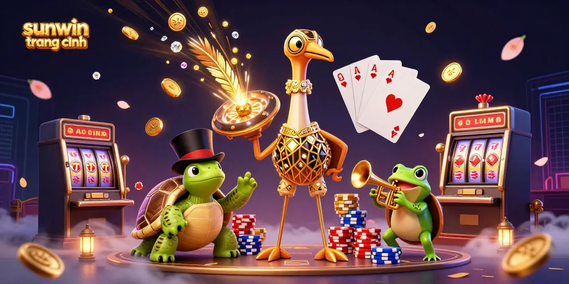 Experience the thrilling world of sunwin trang chính with vibrant casino characters and dynamic game elements.