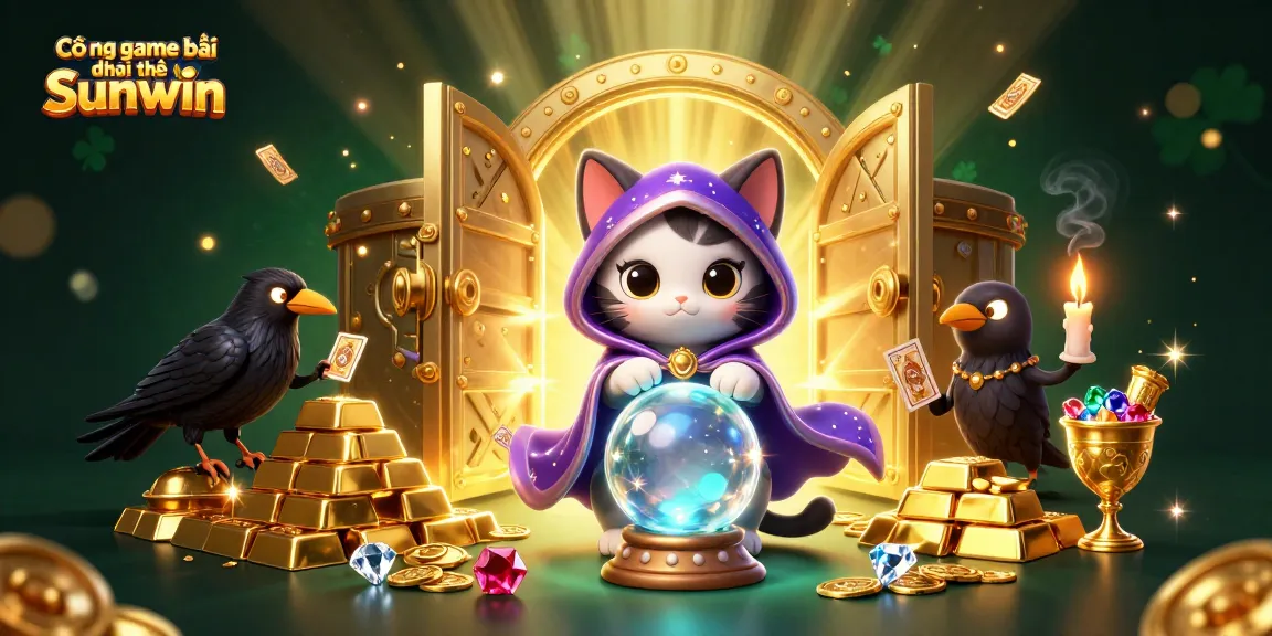 Play exciting games at Cổng game bài đổi thưởng Sunwin featuring mystic characters and treasure elements.